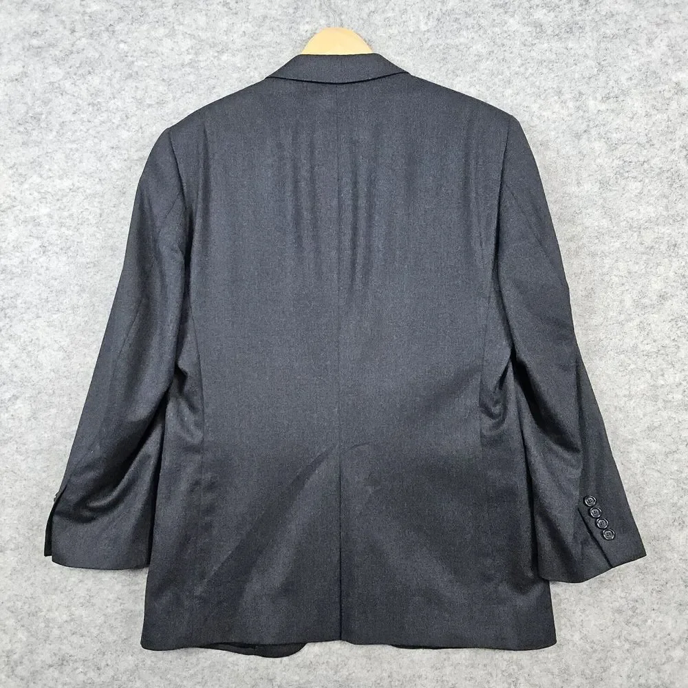 Jos A Bank Men's Charcoal Blazer Size 40R Wool & Cashmere Single Breasted Vented